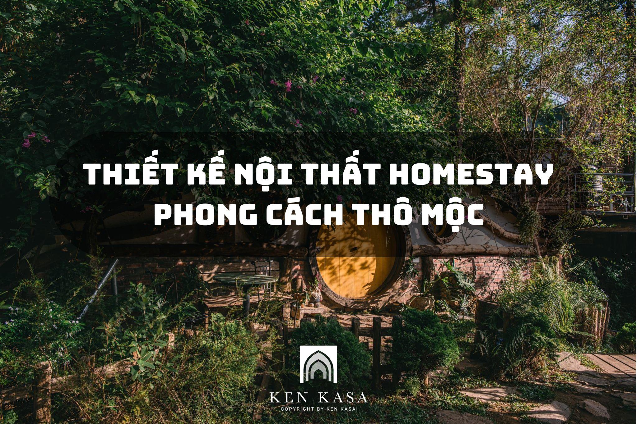 Mẫu thiết kế nội thất homestay phong cách thô mộc hot nhất hiện nay